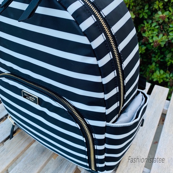 Large dawn backpack sailing stripe Kate spade nylo - Picture 2 of 8